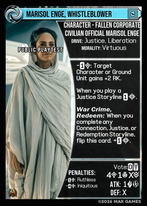 Marisol Enge, Whistleblower card
