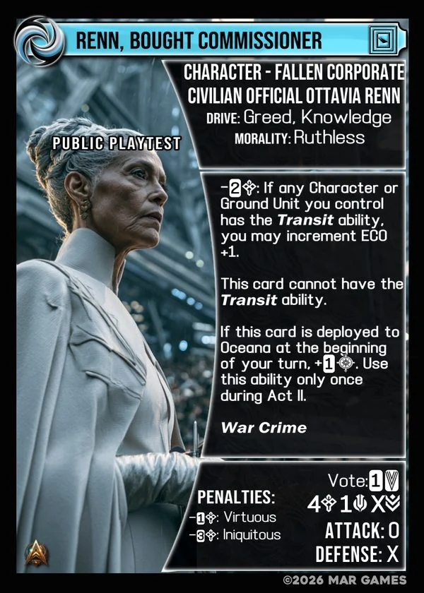 Renn, Bought Commissioner card