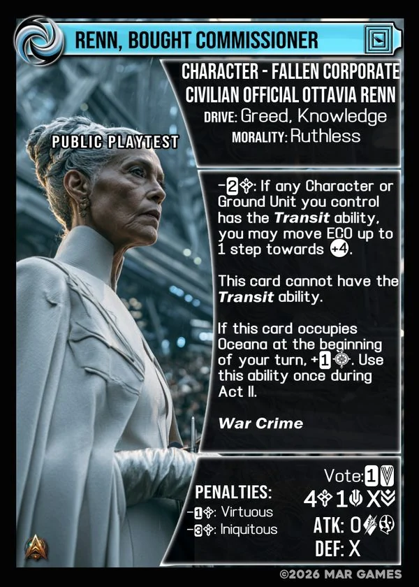 Renn, Bought Commissioner card