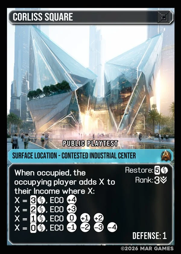 Corliss Square card