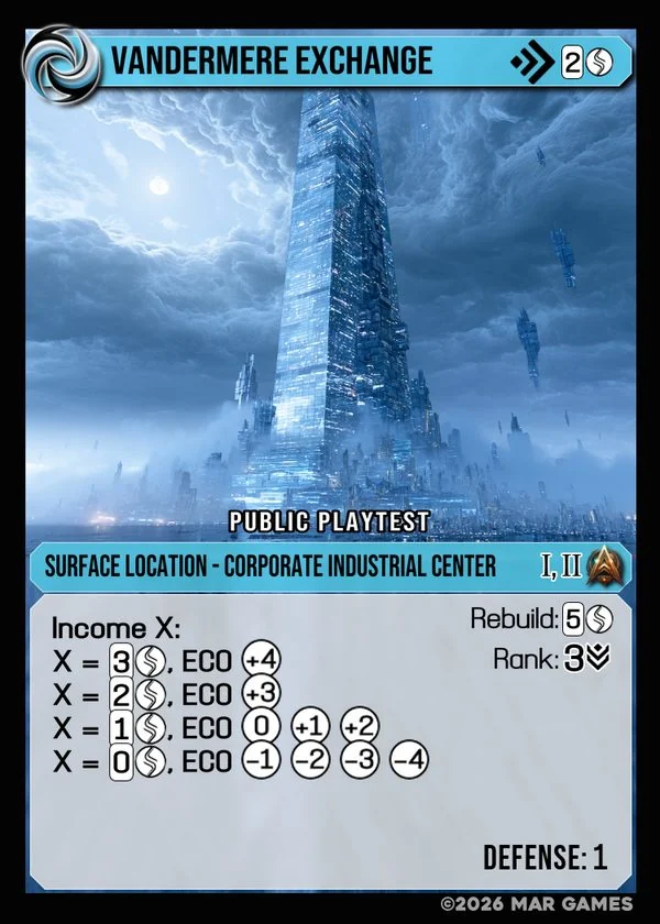 Vandermere Exchange card