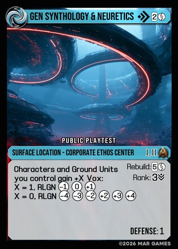 GEN Synthology & Neuretics card