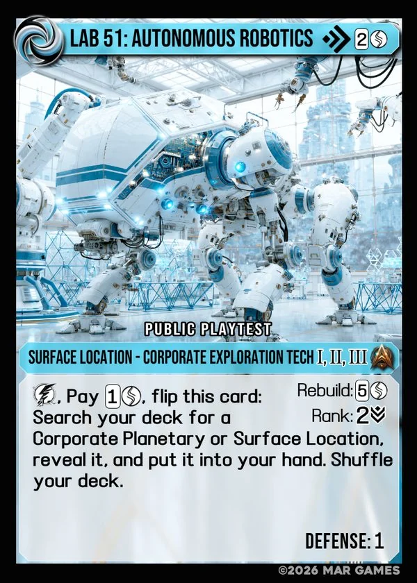 Lab 51: Autonomous Robotics card