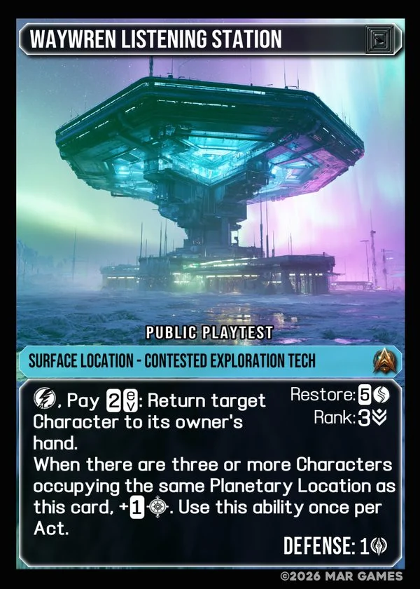 Waywren Listening Station card