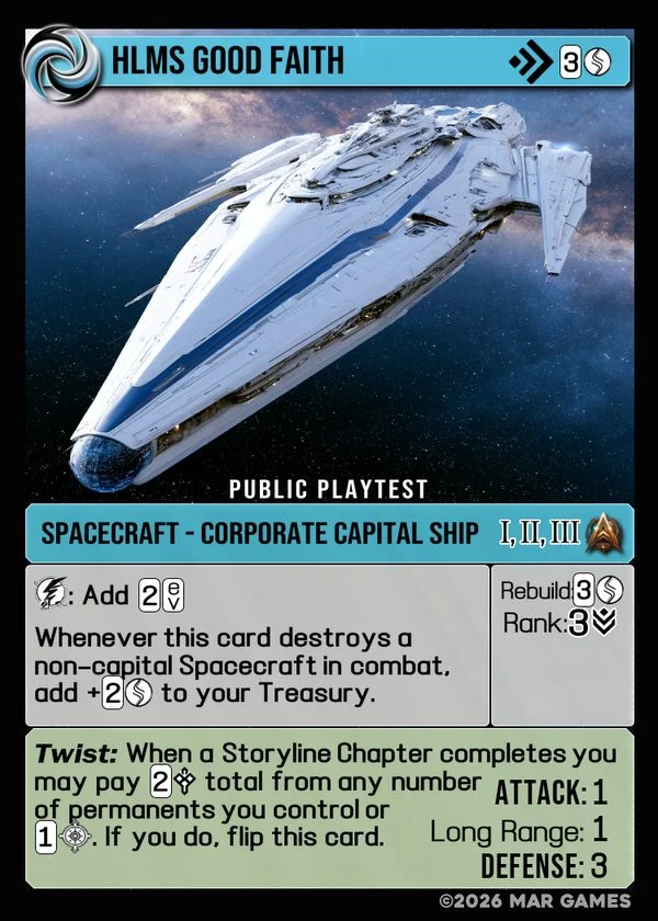 HLMS Good Faith card