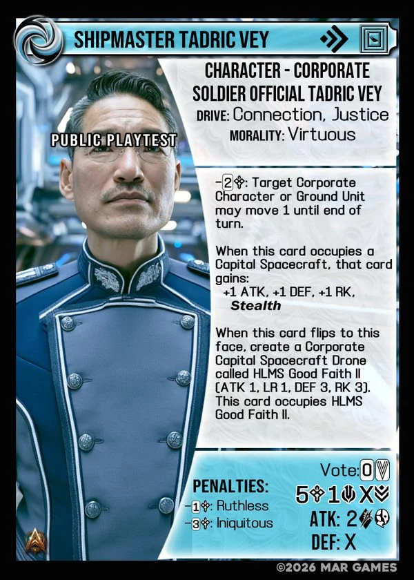 Shipmaster Tadric Vey card