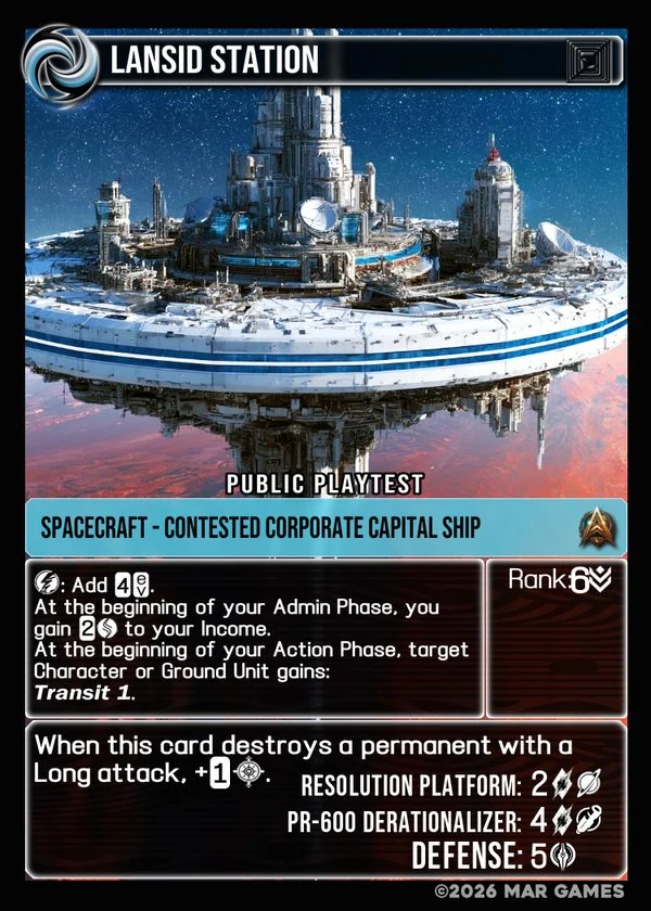 Lansid Station card