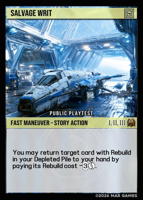 Salvage Writ card