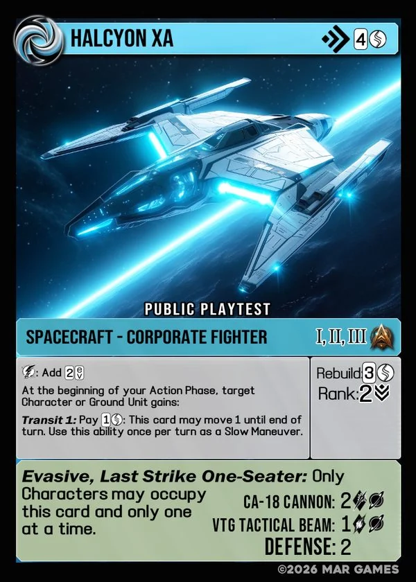 Halcyon XA card