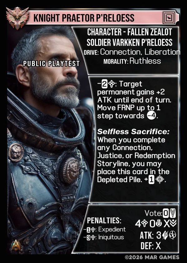Knight Praetor P'RELOESS card