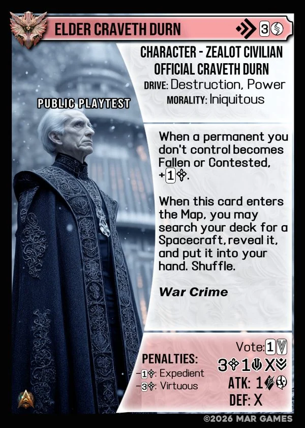 Elder Craveth Durn card