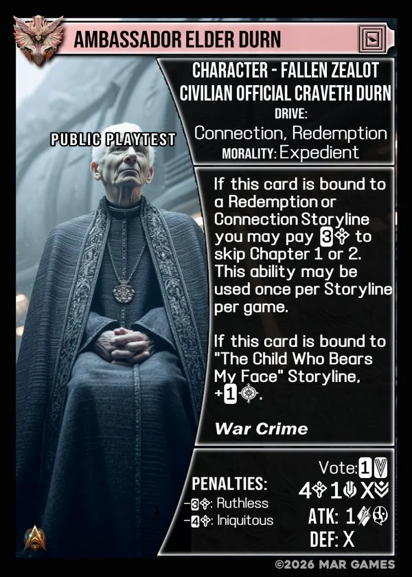Ambassador Elder Durn card