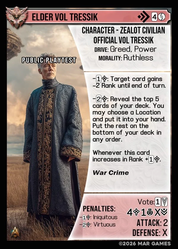 Elder Vol Tressik card