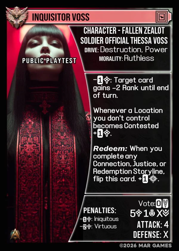 Inquisitor Voss card