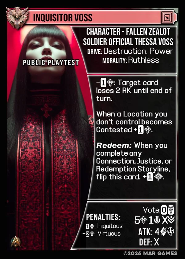 Inquisitor Voss card