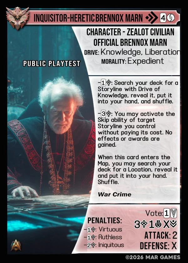 Inquisitor-Heretic Brennox Marn card