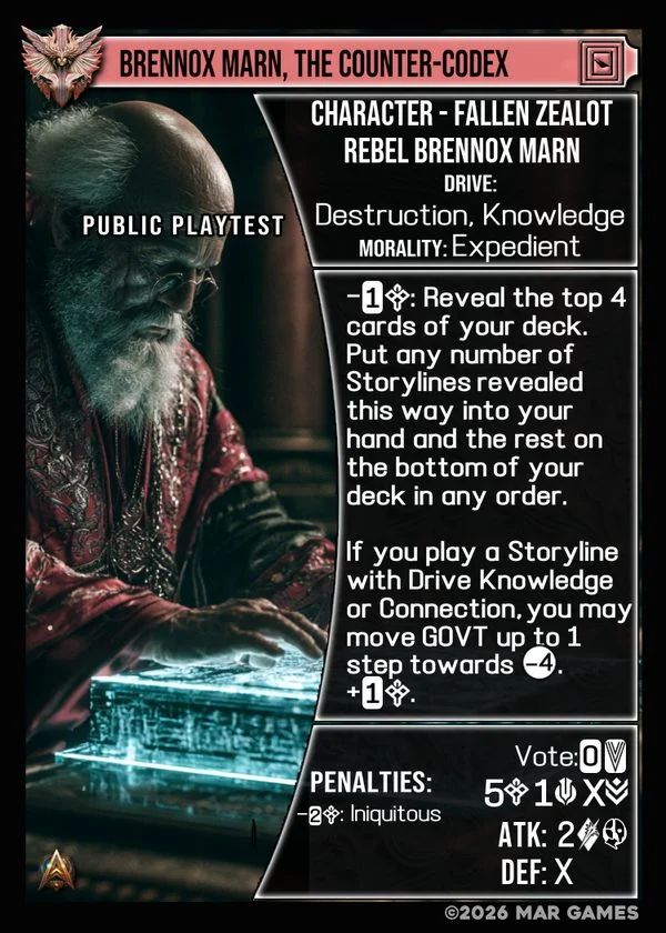 Brennox Marn, the Counter-Codex card