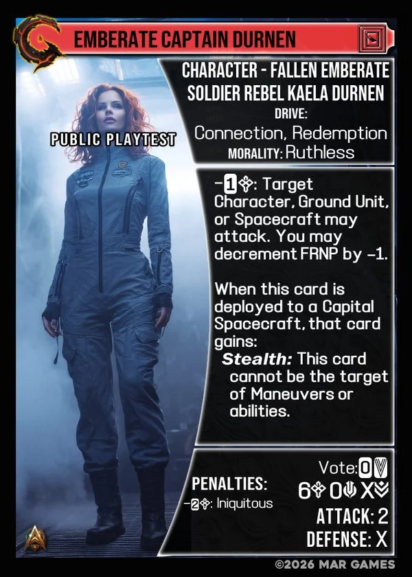Emberate Captain Durnen card