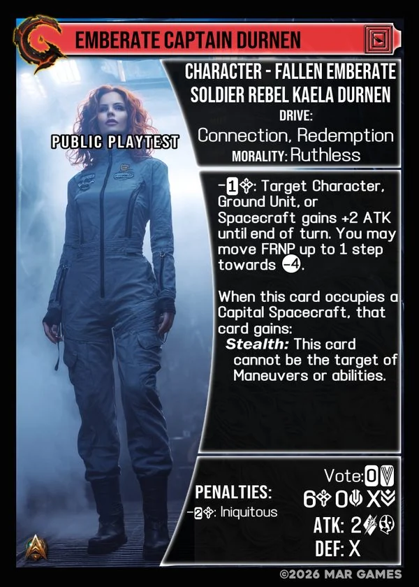 Emberate Captain Durnen card
