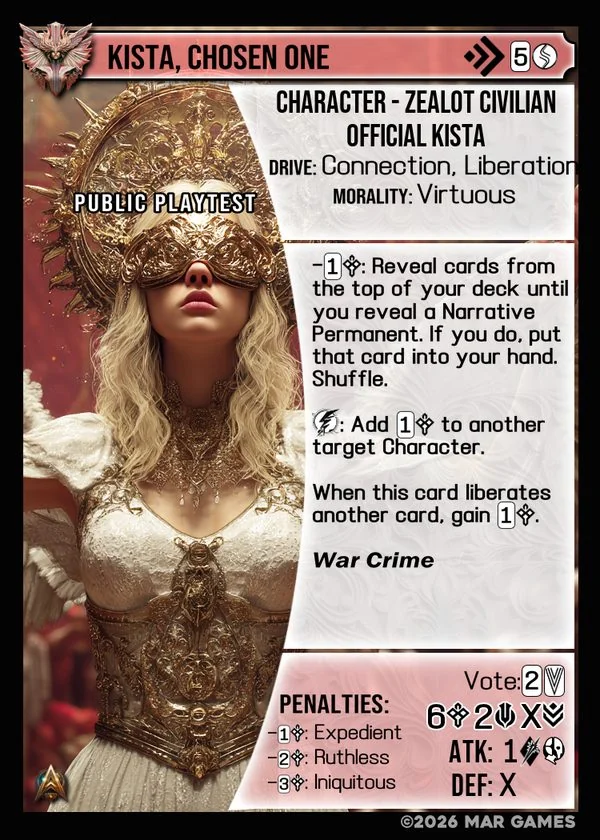 Kista, Chosen One card