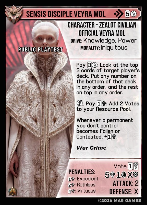 Sensis Disciple Veyra Mol card