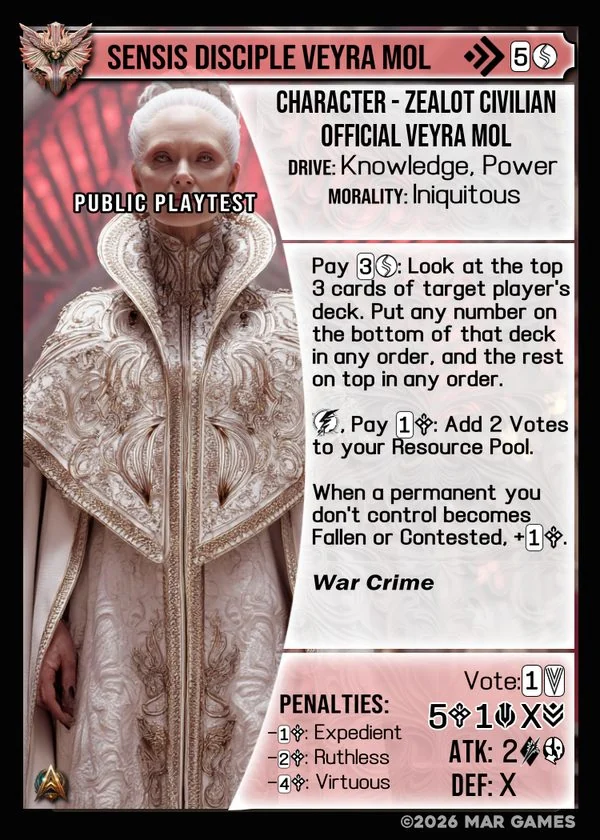 Sensis Disciple Veyra Mol card
