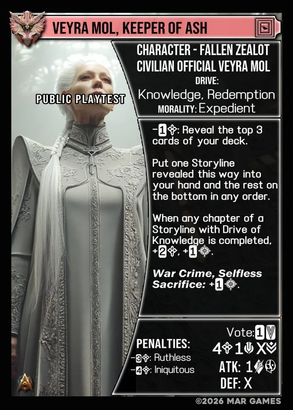 Veyra Mol, Keeper of Ash card