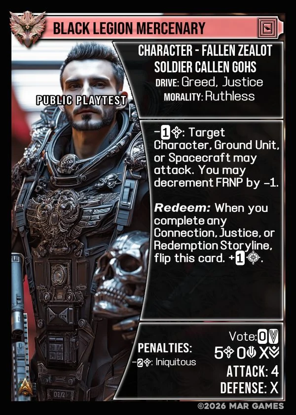 Black Legion Mercenary card