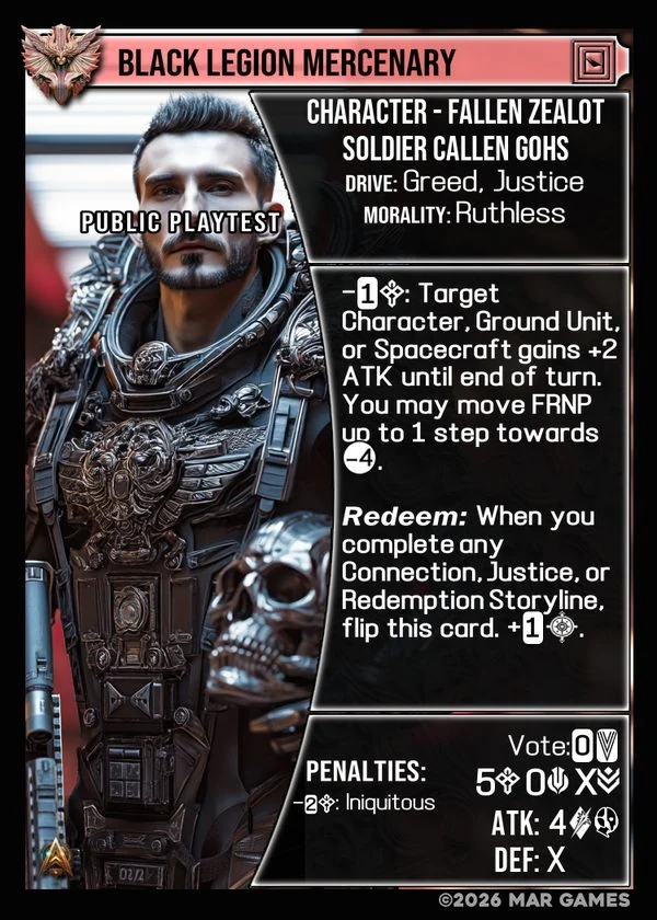 Black Legion Mercenary card