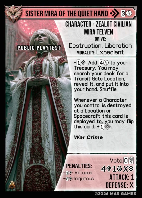 Sister Mira of the Quiet Hand card