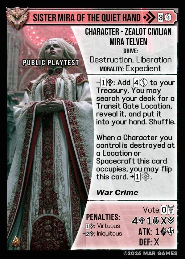 Sister Mira of the Quiet Hand card