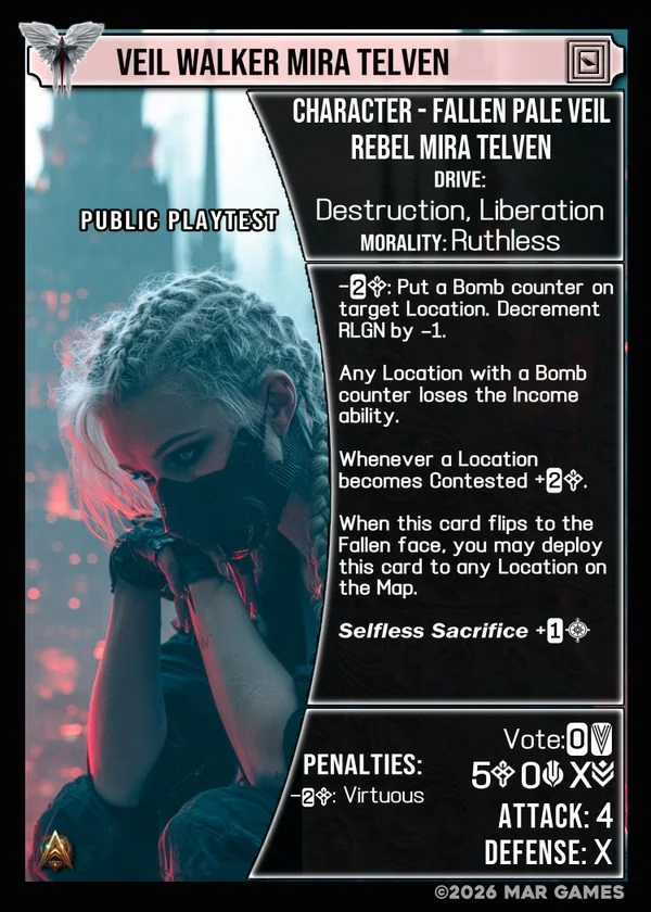 Veil Walker Mira Telven card