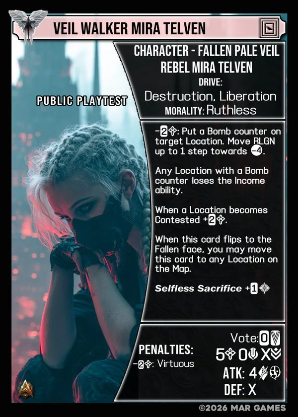 Veil Walker Mira Telven card