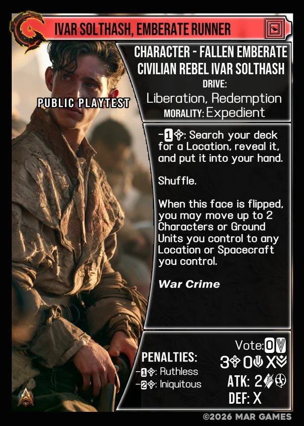 Ivar Solthash, Emberate Runner card
