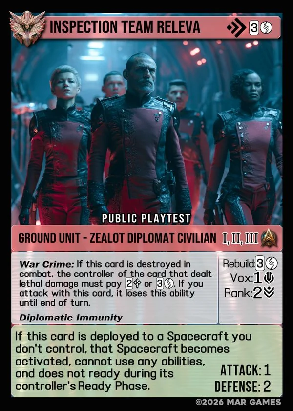 Inspection Team Releva card