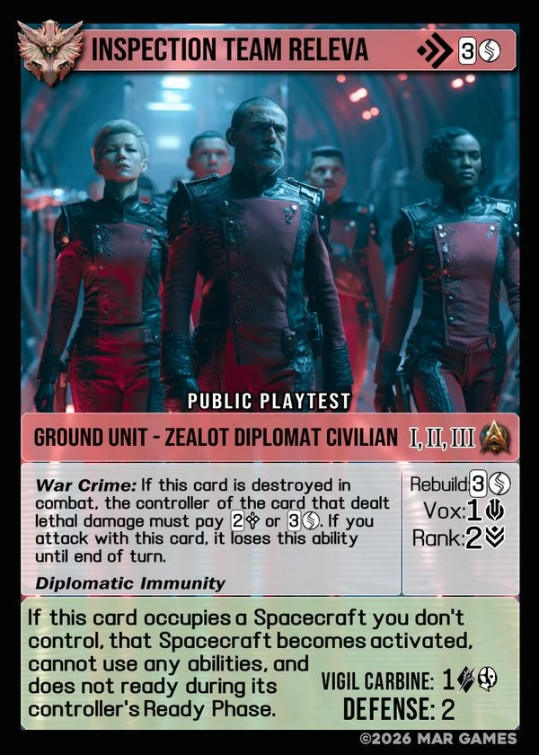 Inspection Team Releva card