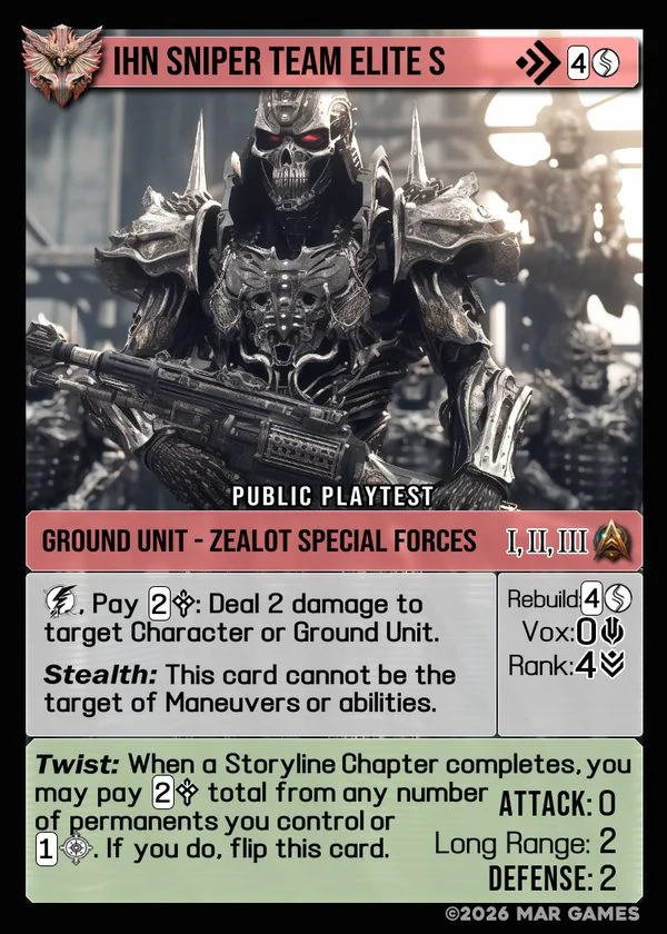 IHN Sniper Team Elite S card