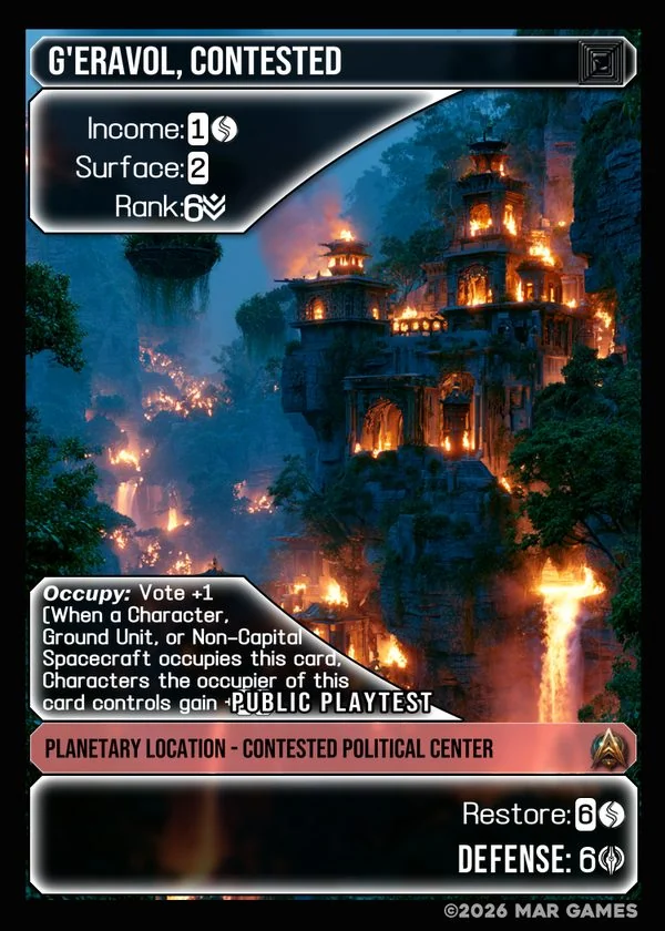 G'eravol, Contested card