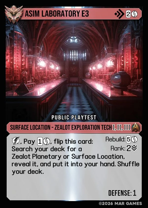 Asim Laboratory E3 card