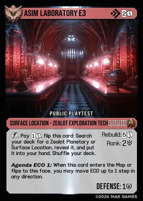 Asim Laboratory E3 card