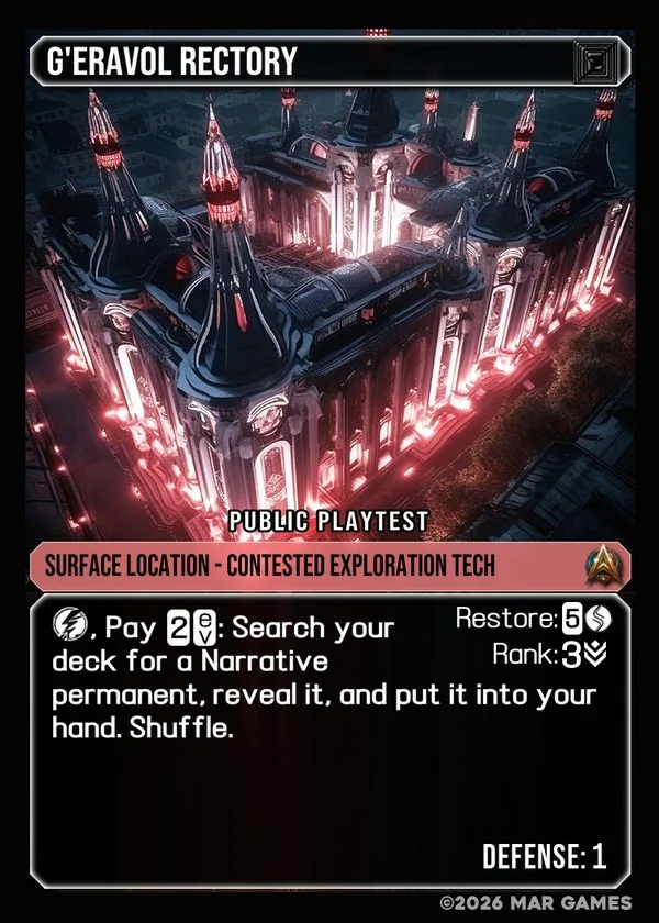 G'eravol Rectory card