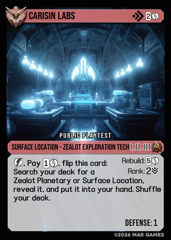 Carisin Labs card