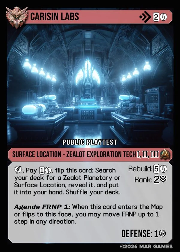Carisin Labs card