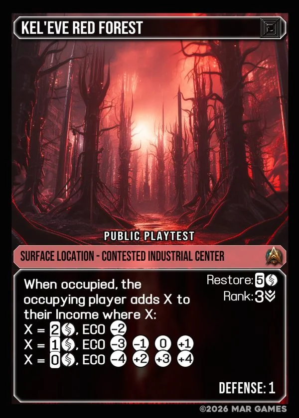Kel'eve Red Forest card