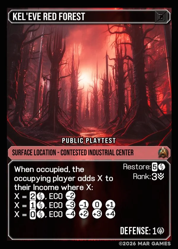 Kel'eve Red Forest card