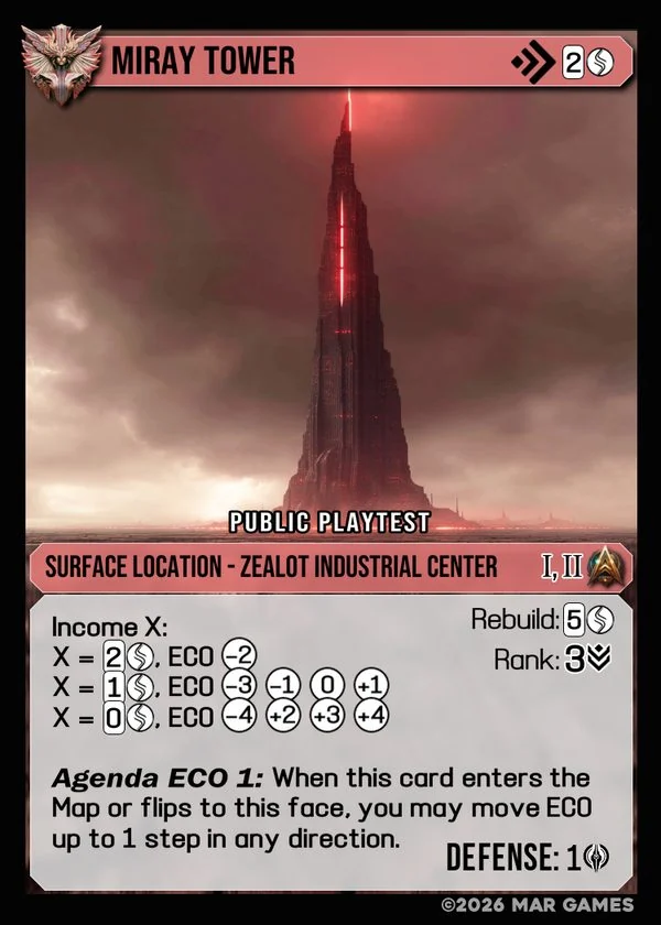 Miray Tower card