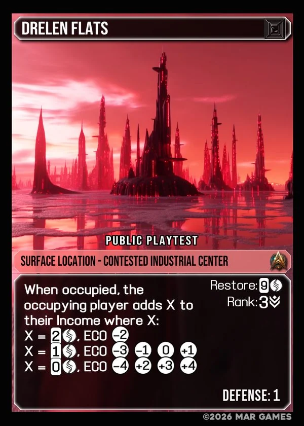 Drelen Flats card