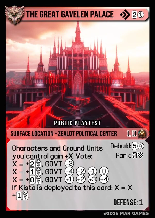 The Great Gavelen Palace card