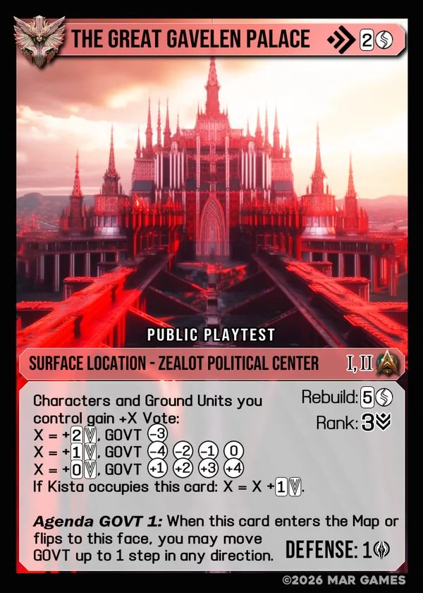 The Great Gavelen Palace card