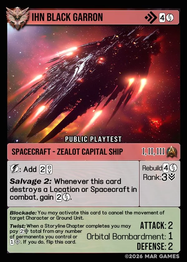 IHN Black Garron card